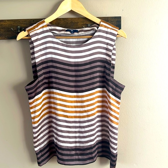 Gap Striped Square Neck Blouse - Picture 1 of 5